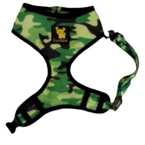 EcoBark Max Comfort‎ Dog Harness Camo Breathable No-Choke Recycled Straps XS